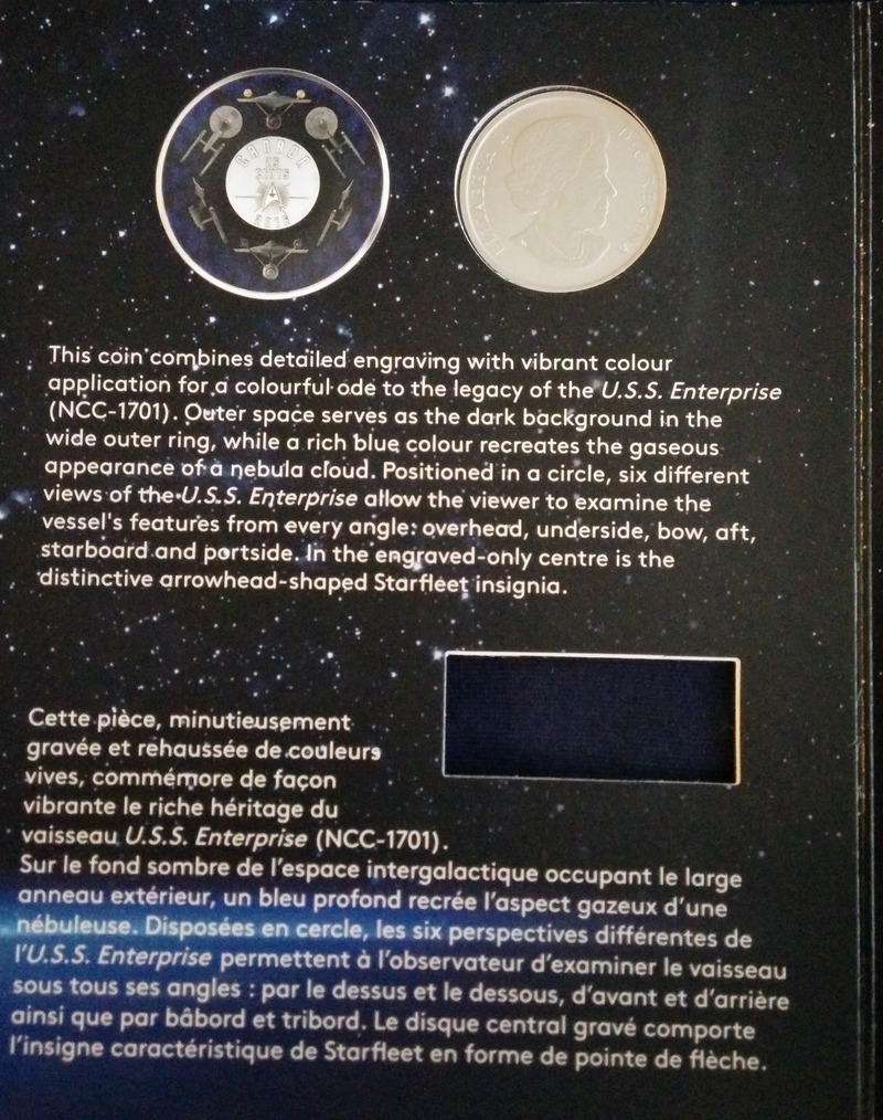 Illustration for article titled Got My Canadian Star Trek Quarter and Stamp Set